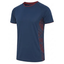 Load image into Gallery viewer, Navy and maroon Optimum T-Shirt from Scorpion Sports teamwear range