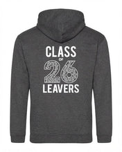 Load image into Gallery viewer, Eastern Green Leavers Hoodie 2026 Back View Charcoal Grey
