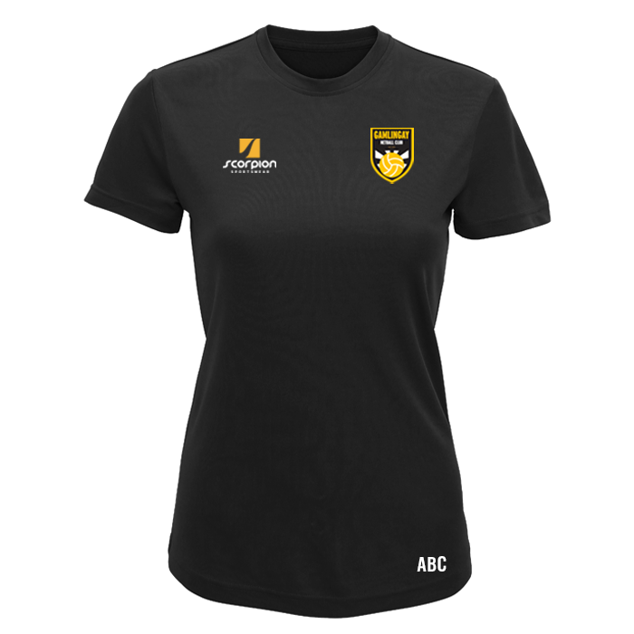 Gamlingay Netball Training TShirt Scorpion Sports Shop