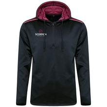 Load image into Gallery viewer, Teamwear Black & Maroon Heritage Hoodie from stock at Scorpion Sports UK