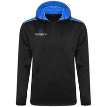 Load image into Gallery viewer, Teamwear Heritage Hoodie in black and royal blue from Scorpion Sports UK