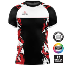 Load image into Gallery viewer, scorpion-rugby-shirt-pattern-010