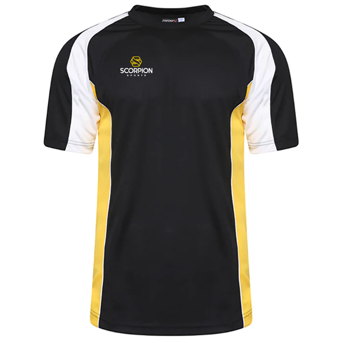 Black and yellow t shirt best sale