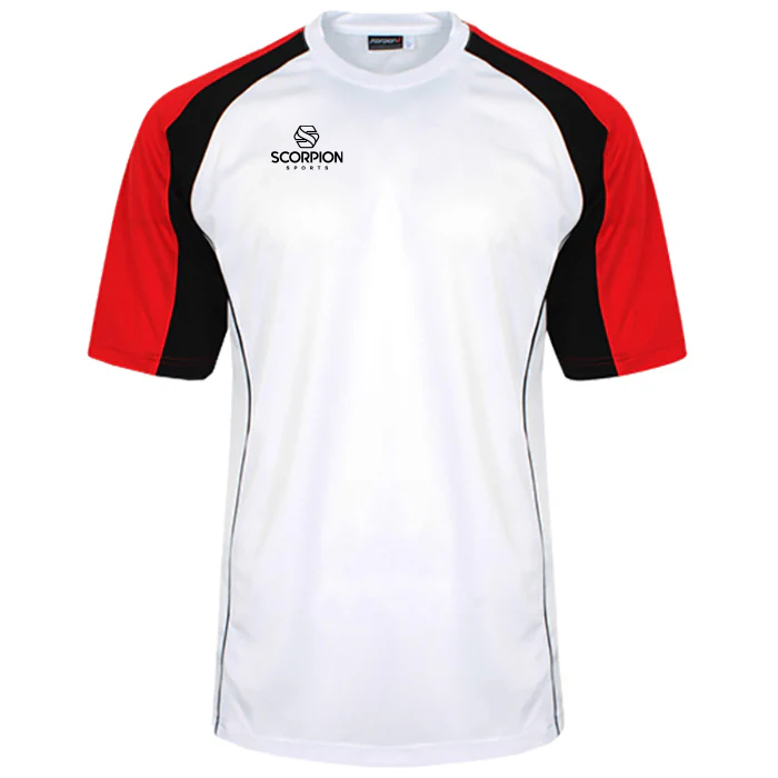 Performance T Shirt White Red Black