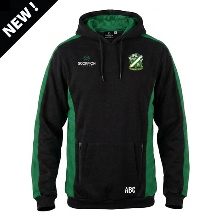 Bedworth Rugby Club Stadium Hoodie with badge. Supplied by Scorpion Sports