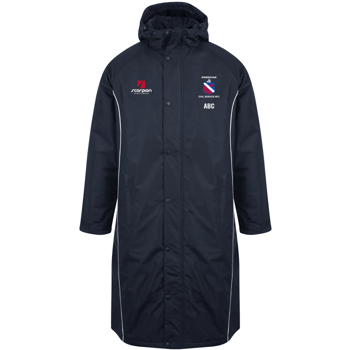 Birmingham Civil Service RFC Full Length Subs Jacket