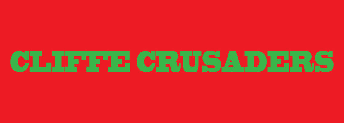 Cliffe Crusaders Green Back Text On Red Garments