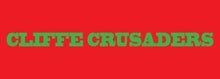Load image into Gallery viewer, Cliffe Crusaders Green Back Text On Red Garments
