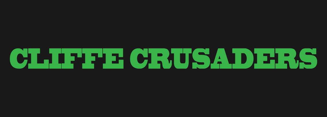 Cliffe Crusaders Back Green Text
