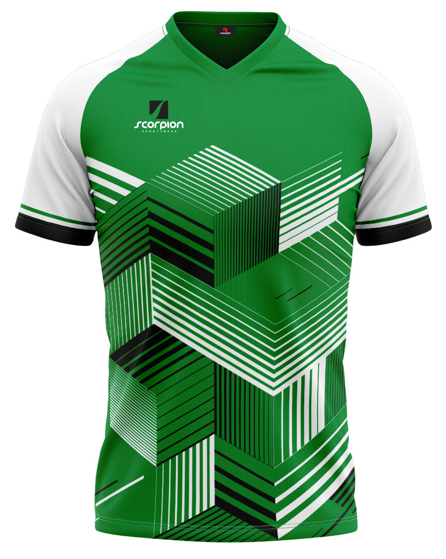 Scorpion-Sports-Football-Shirts-Galaxy-Emerald-Black-White