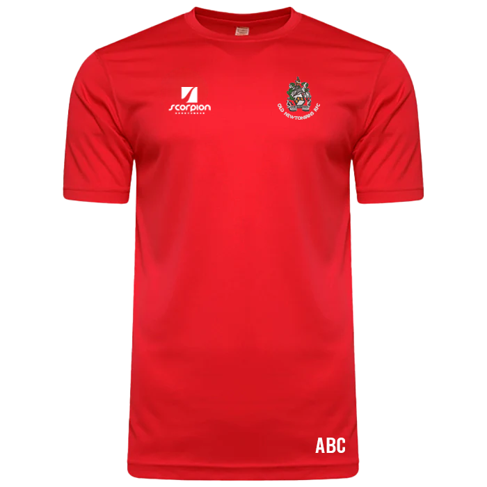 Old Newtonian's RFC Warm Up T-Shirt (Red) – Scorpion Sports Shop