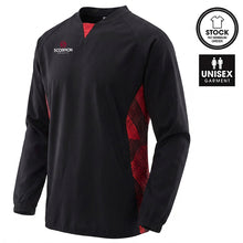 Load image into Gallery viewer, Optimum Drill Top in black and red. Available from stock at Scorpion Sports UK. A perfect contact training drill top for junior and senior sports teams.

