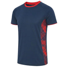 Load image into Gallery viewer, Navy and red Optimum T-Shirt from Scorpion Sports teamwear range
