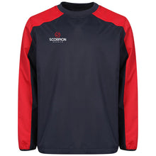 Load image into Gallery viewer, Teamwear Navy and red Pro Drill Tops from Scorpion Sports.
