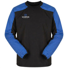 Load image into Gallery viewer, Black and Royal Blue Pro Drill Top from stock at Scorpion Sports
