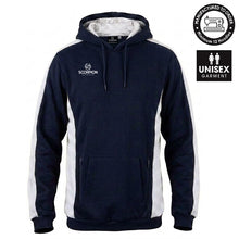 Load image into Gallery viewer, Scorpion Sports Navy and White Cotton Stadium Hoodie
