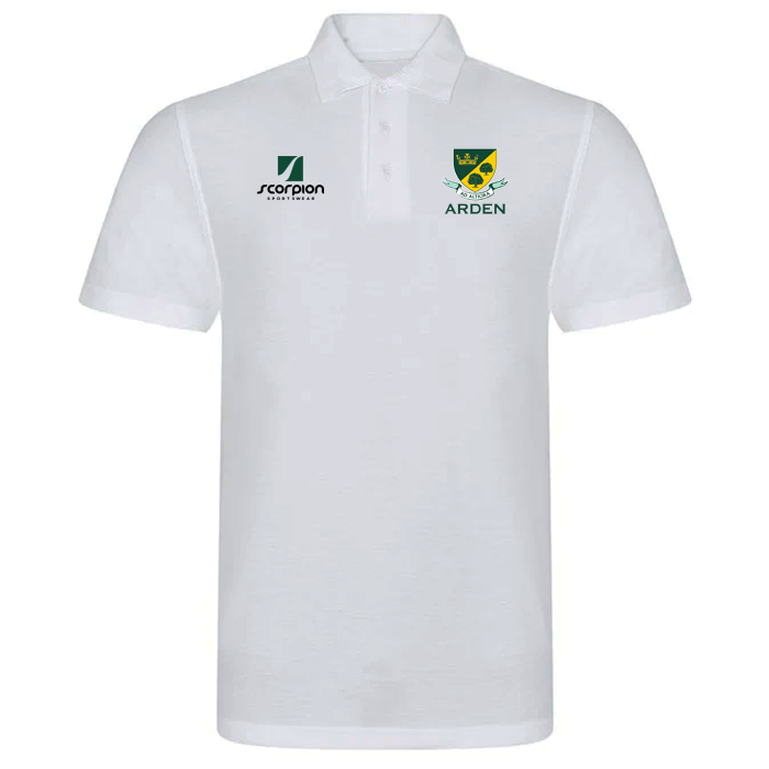 Arden Academy Staff White Polo Shirts