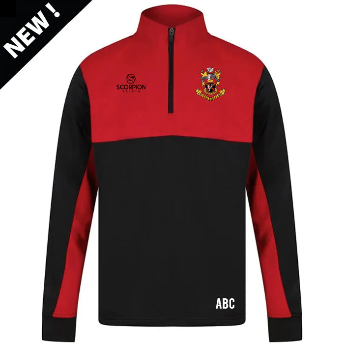 Croesiligog rfc Fortress quarter zip top