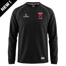 Load image into Gallery viewer, Black Softshell Drill Top embroidered with the Dronfield Rugby Club badge to the chest
