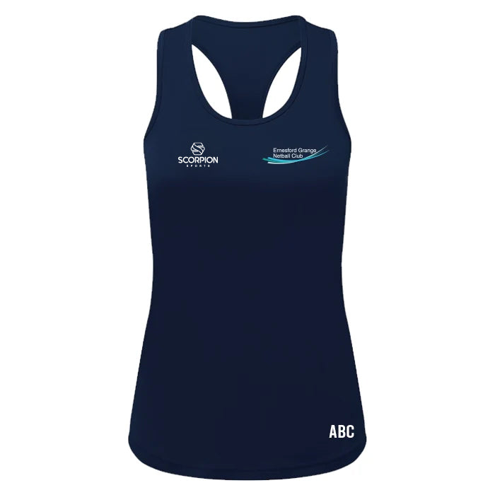 Ernesford Grange Netball Training Vest - Navy