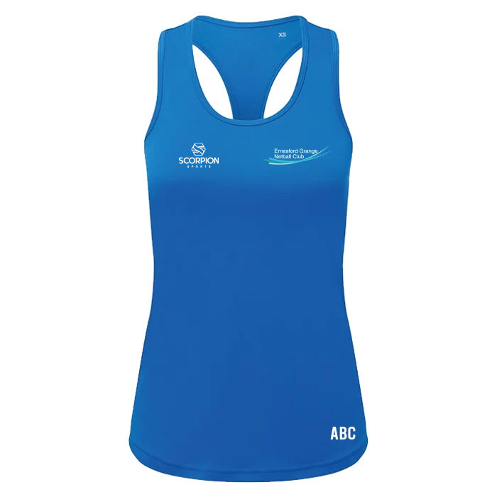 Ernesford Grange Netball Training Vest - Sapphire Blue