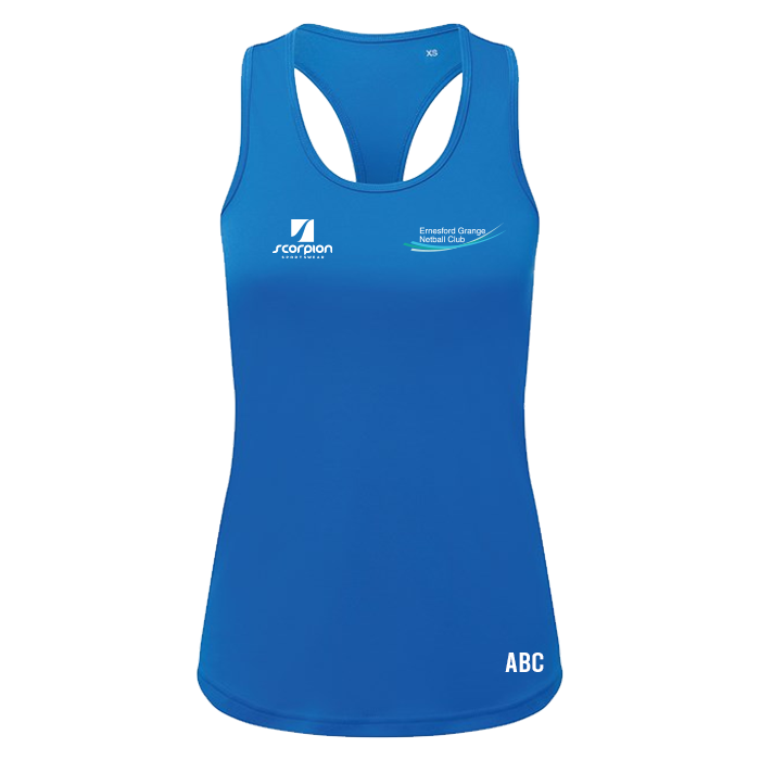 Ernesford Grange Netball Training Vest - Sapphire Blue – Scorpion ...