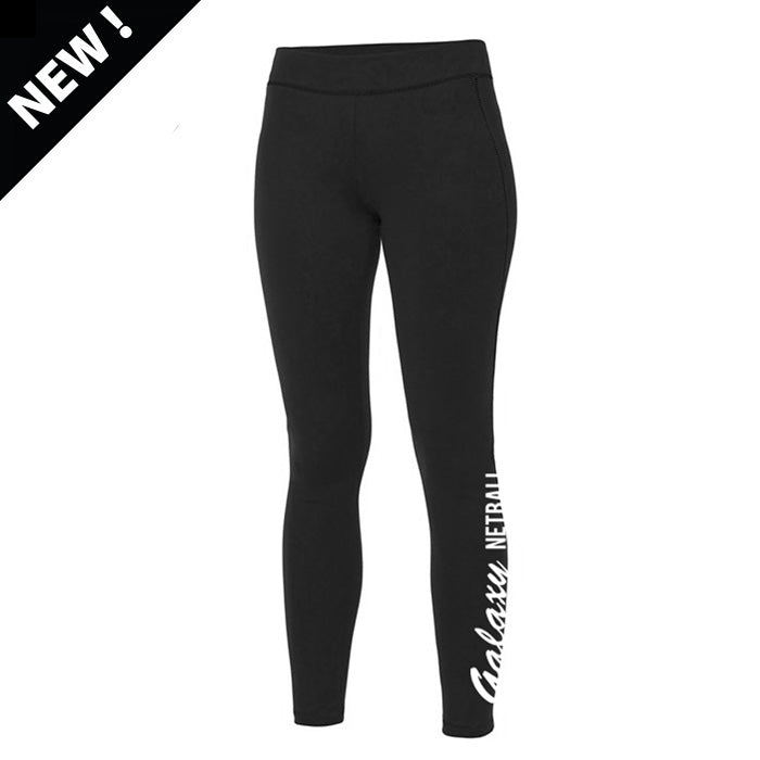 Galaxy Netball Leggings in black
