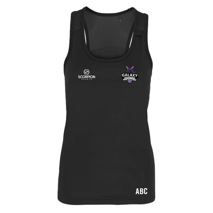 Black Galaxy Netball Vest