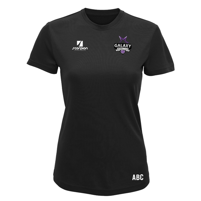 Galaxy Netball Training T-Shirt - Black