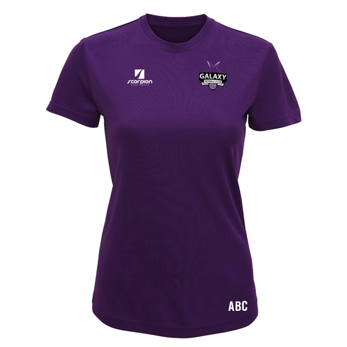 Galaxy Netball Training T-Shirt - Purple