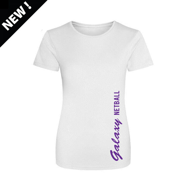 Galaxy Netball White T-Shirt