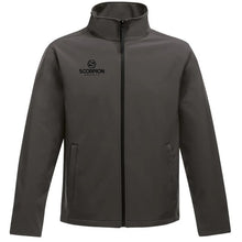 Load image into Gallery viewer, Teamwear Grey Softshell Jacket with a full black front zip. Available in senior sizes from Scorpion Sports.
