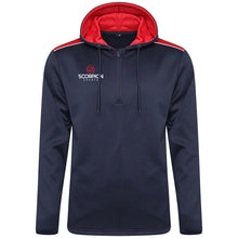 Load image into Gallery viewer, Navy and red multi-sports Heritage Hoodie from Scorpion Sports.
