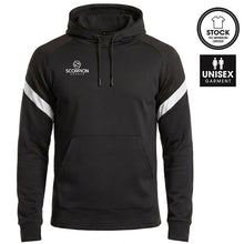 Load image into Gallery viewer, Kinetic Hoodie from Scorpion Sports in black with white sleeve panels. 
