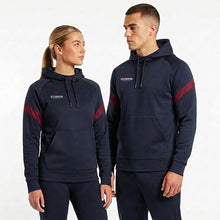 Load image into Gallery viewer, Kinetic Hoodie in navy and maroon from Scorpion Sports UK. Suitable for multi-sports as teamwear or leisurewear after games.
