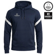 Load image into Gallery viewer, Scorpion Sports Kinetic Hoodie in navy and white. An ideal multi-purpose teamwear hoodie.
