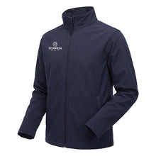 Load image into Gallery viewer, Navy Softshell Jacket from stock at Scorpion Sports UK
