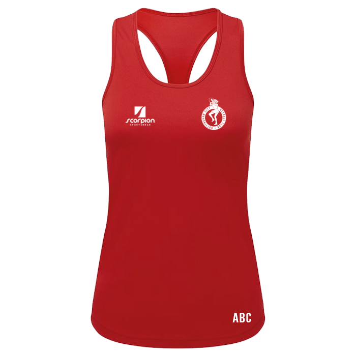 Nottingham City Netball Training Vest - Red