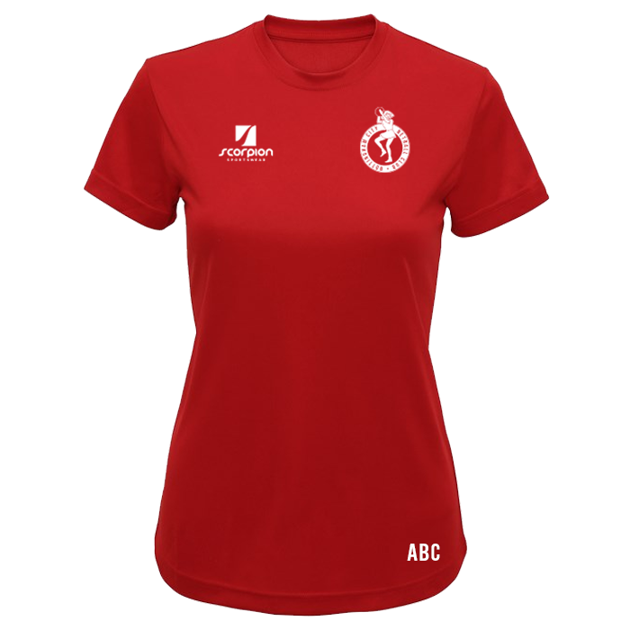 Nottingham City Netball Training T-Shirt - Red