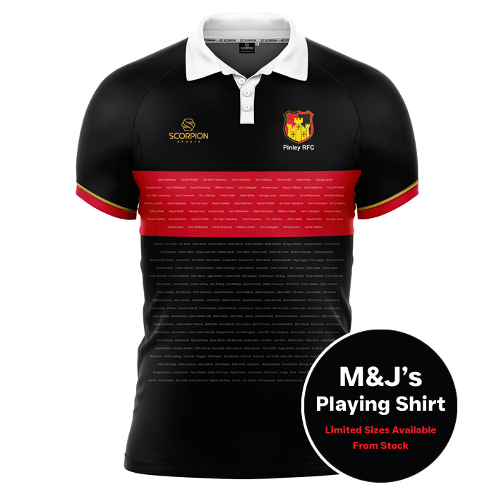 Pinley RFC M&J's Playing Shirts β Scorpion Sports Shop