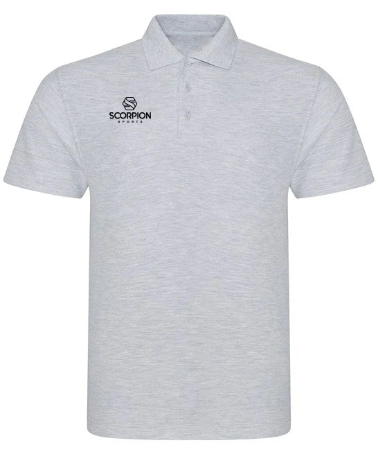 Scorpion-Sports-Heather-Grey-Polo-Shirts