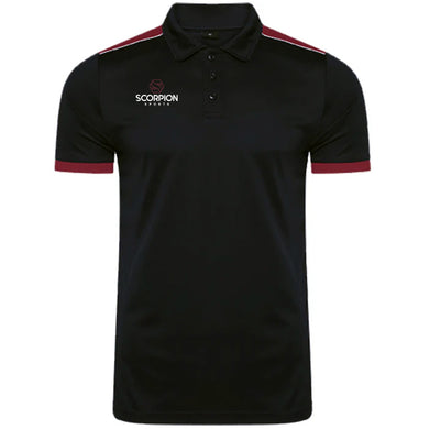 Heritage-Polo-Shirts-Black-Maroon