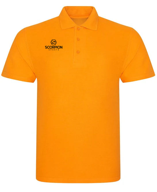 Scorpion-Sports-Orange-Polo-Shirts