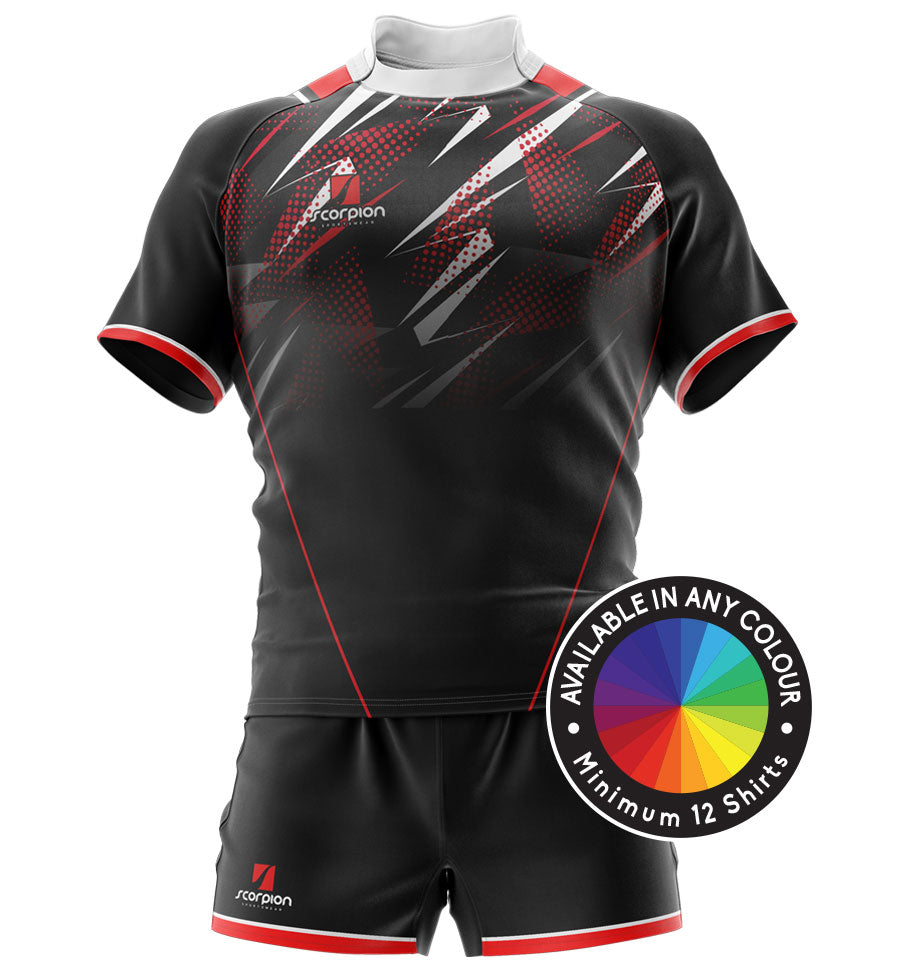 Scorpion Rugby Shirt Pattern 001 Manufactured In Any Colour Scheme