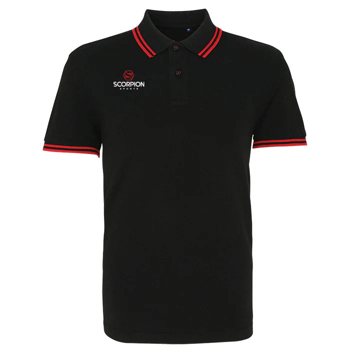 Scorpion-Sports-Black-Red-Tipped-Polo-Shirts