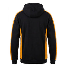 Load image into Gallery viewer, Scorpion Sports Black and amber Stadium Hoodie back view
