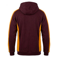 Load image into Gallery viewer, Scorpion Sports Maroon and amber Stadium Hoodie back view

