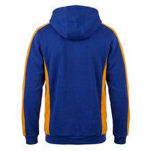 Load image into Gallery viewer, Scorpion Sports Royal blue and amber Stadium Hoodie back view
