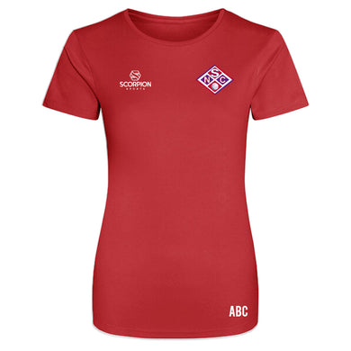 Stapleford Netball T-Shirt Red