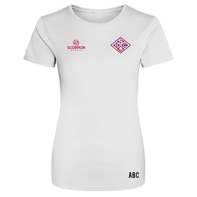 Stapleford Netball White Training T-Shirt